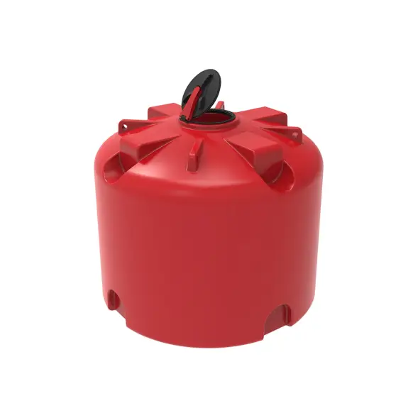 Емкость для хранения жидких минеральных удобрений (КАС, ЖКУ и др) 4500 TR с откидной крышкой красный