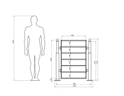 Указатель стальной низкий арт. 387