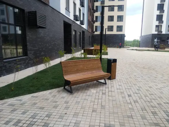 Скамейка стальная «Аллегория» 0,6 м (кресло)