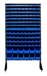 Стеллаж с пластиковыми ящиками 1801-7/5/2 S