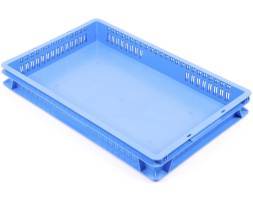 Пластиковый Лоток 600х400х75 мм с перфорацией стенок для перевозки суточных цыплят