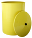 Бочка пластиковая садовая для дождевой воды и полива, 150л, желтый [370]