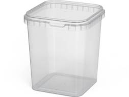 Ведро пластиковое с крышкой, 1.5 л [4004]
