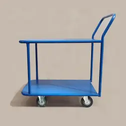 Тележка платформенная Стелла-техник КП-2-М-5-8-150-И, 2-х ярусная, 500х800 мм