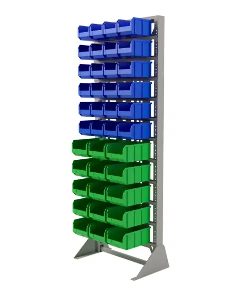 Стойка Стелла-техник односторонняя D1-00-06-05 с ящиками, 2020х735 мм