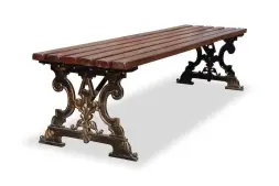 Банкетка чугунная «Ампир» 3,0 м (3 опоры)