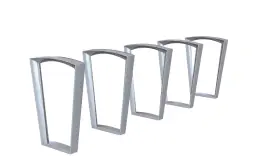 Велопарковка «Дельта» 1 секция - алюминий