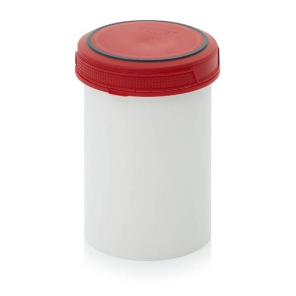 Банка 1 л без внутренней крышки, красная