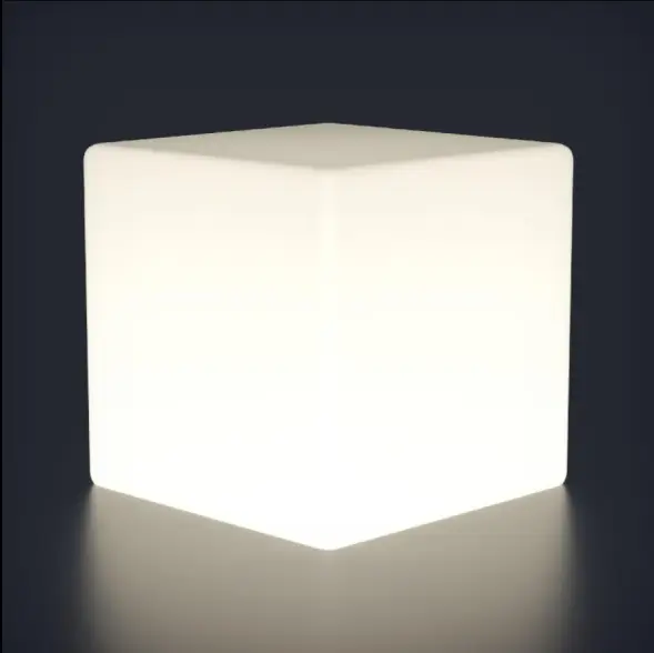 Светящийся куб Piazza 600 мм Подсветка: RGB/W, ландшафтное крепление