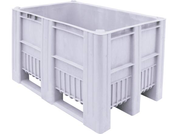 Крупногабаритный сплошной пластиковый контейнер BoxPallet, 1200х800х740 мм, светло-серый [C-Box 1208 S (740)]