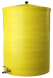 Бочка пластиковая садовая с краном 3/4" из латуни для дождевой воды и полива, 150л, желтый [372]