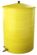 Бочка пластиковая садовая с краном 3/4" из латуни для дождевой воды и полива, 150л, желтый [372]