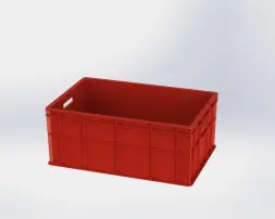 Ящик универсальный пищевой 600х400х250, сплошной тяжелый