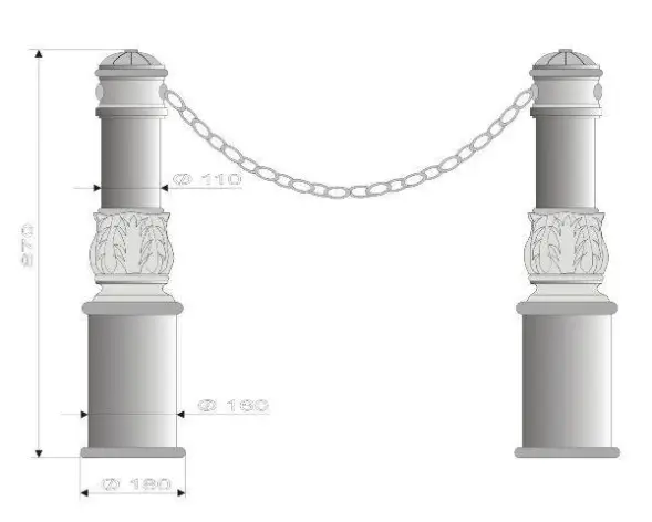 Тротуарный столбик «Парковый»