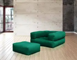 Кресло-матрас Кубис Бостон темно-зелёный