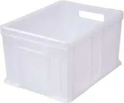 Ящик пластиковый сплошной, 400×300×230 мм, 21.6 л, чёрный [703.03.01]