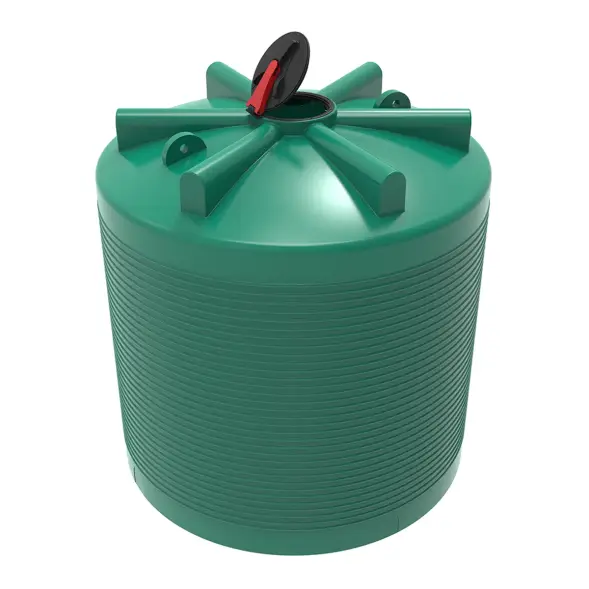 Емкость ЭВЛ 7500л зеленая с откидной крышкой