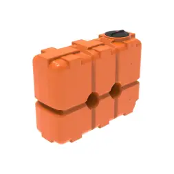 Емкость ST 2000л с патрубками 100мм оранжевая