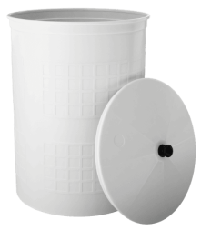 Бочка пластиковая садовая для дождевой воды и полива, 300л, белый [381]