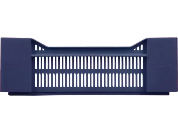 Ящик пластиковый перфорированный, 600x400x135 мм, 32,4 л, синий [119]