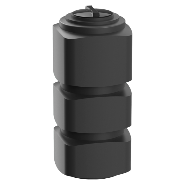 Емкость пластиковая для питьевой воды и дизельного топлива, 500 л, 1500x650x650 мм, черный [TF500S1]