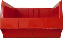 Ящик (лоток) пластиковый сплошной, 500x310x200 мм, 31 л, красный [5005]