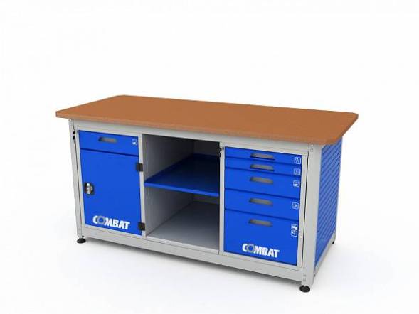 Верстак ДВК с 2 тумбами COMBAT 2205.1830