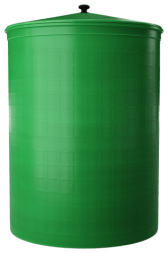 Бочка пластиковая садовая для дождевой воды и полива, 300л, зеленый [331]
