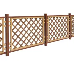 Шпалера-забор «Шафран» Секция 1200x900 мм (с покраской)