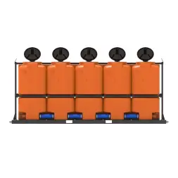 Кассета ST 10000 л (5х2000) под плотность до 1,5 г/см3 с откидной крышкой оранжевая