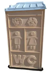 Туалетная кабина «СТАНДАРТ МД» с деревянным поддоном