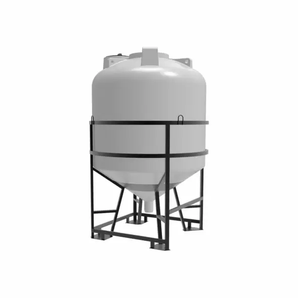 Емкость ЦКТ 5000 л с патрубком 110мм под плотность до 1,2 г/см3 белая в обрешетке