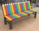 Скамейка для детских площадок «Палитра» 1,8 м (разноцветная)