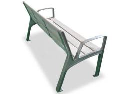 Скамейка чугунная Экстра с подлокотниками-0,6м