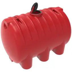 Емкость для хранения жидких минеральных удобрений (КАС, ЖКУ и др) 8000 HR с откидной крышкой красный