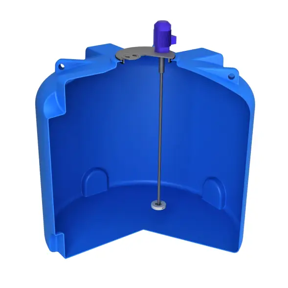 Емкость TR 3000 синий с турбинной мешалкой