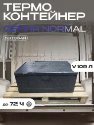 Термоконтейнер TERMOBOX Бытовой Normal, 109 л, 800х600х390 мм, 40кг/м3