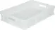 Ящик пластиковый перфорированный, 600×400×120 мм, 22 л, белый [704.01.01 М]
