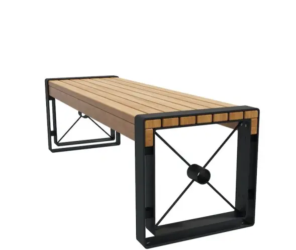 Банкетка стальная «София» без подлокотников 2,0 м