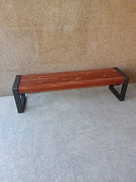 Банкетка стальная «София» без подлокотников 2,0 м