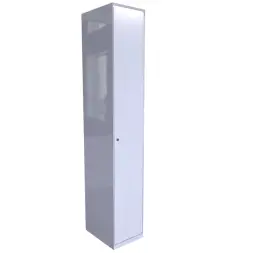 Металлический шкаф ХПГ 12 для СИЗ и противогазов 1870х380х400 мм с дверью Светло-серый