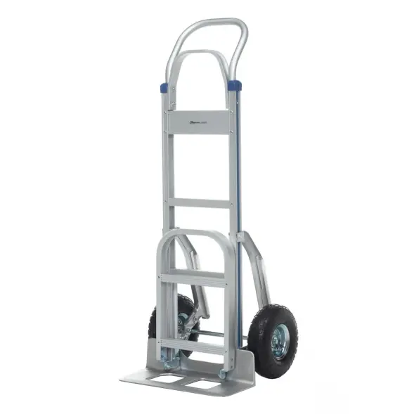 Тележка алюминиевая 2-х колесная с откидной полкой FW-88А