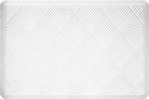 Ящик пластиковый перфорированный, 600×400×120 мм, 22 л, белый [704.01.02 м]