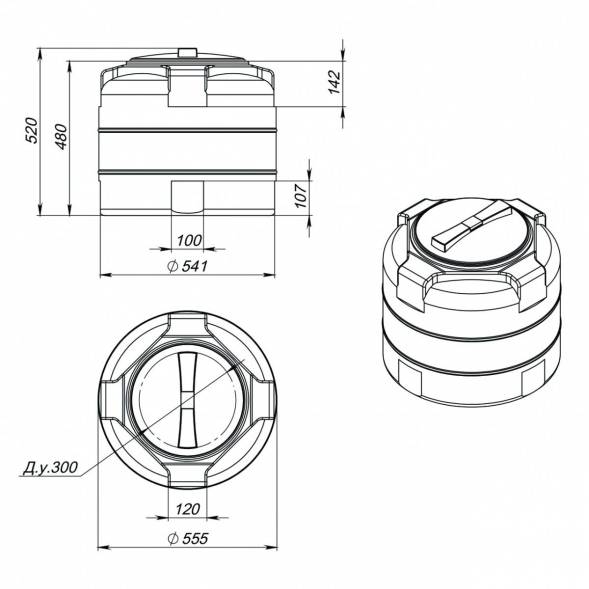 Емкость T 100 л