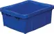 Ящик пластиковый перфорированный, 480x393x220 мм, 30 л, синий [304 м]