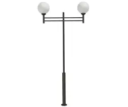 Стальной фонарный столб Т-13-2 со светильниками 4,5 м