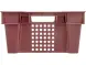 Ящик пластиковый перфорированный, 600x400x200 мм, 48 л, красный [102-У]