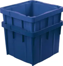 Ящик пластиковый перфорированный, 390x365x295 мм, 28 л, оранжевый [305 м]