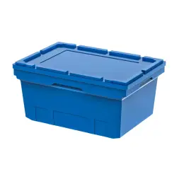 Контейнер пластиковый вкладываемый INSTORE, 600х400х270 мм, синий [KV 6427]