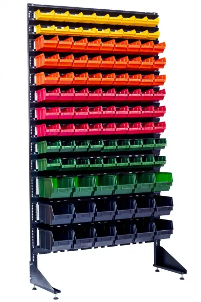 Стеллаж с пластиковыми ящиками 1801-2/8/3 CH-Kombo